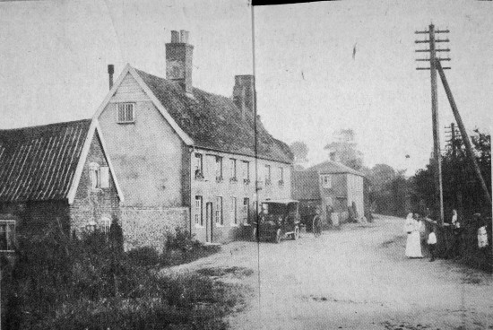 Old photograph of the White Hart public house